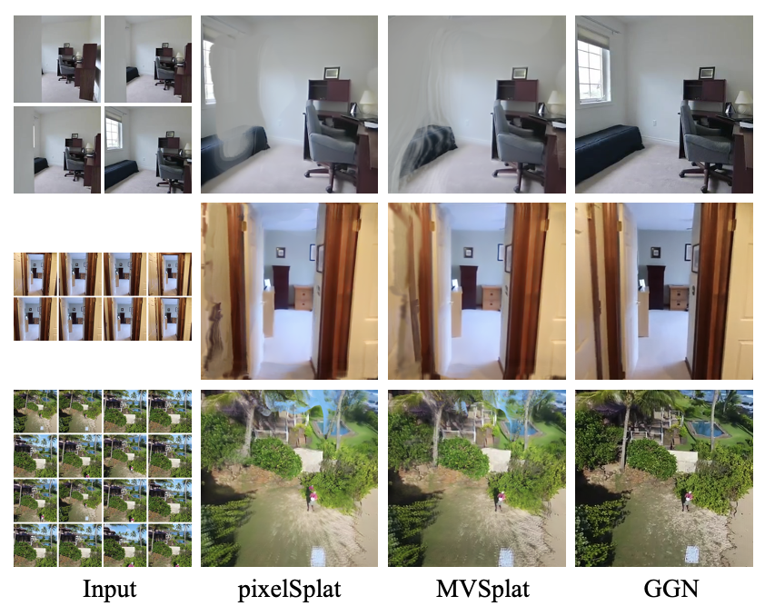 comparison on Real Estate 10k and ACID dataset